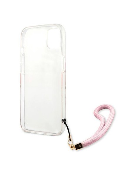 Guess Camo Strap Collection dėklas iPhone 13 - rožinis Guess Camo Strap Collection dėklas iPhone 13 - rožinis