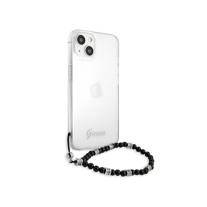 Guess Black Pearl dėklas iPhone 13 - skaidrus