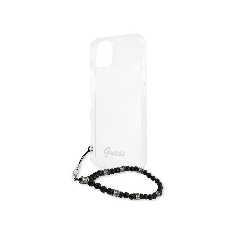 Guess Black Pearl dėklas iPhone 13 - skaidrus