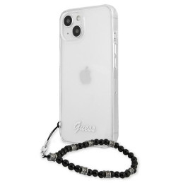 Guess Black Pearl dėklas iPhone 13 mini - skaidrus