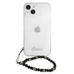 Guess Black Pearl dėklas iPhone 13 mini - skaidrus