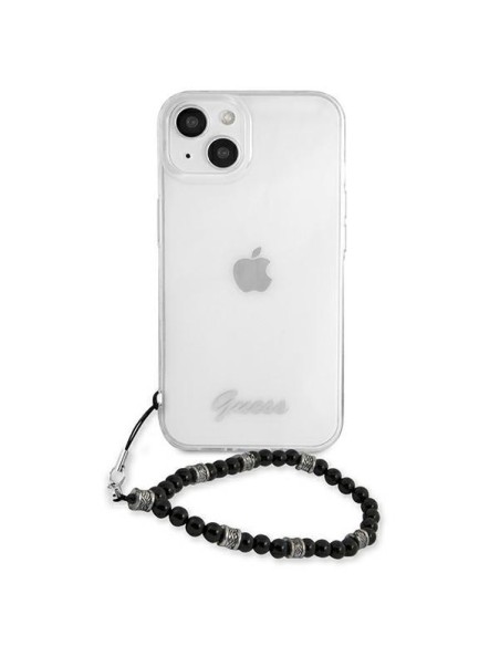 Guess Black Pearl dėklas iPhone 13 mini - skaidrus