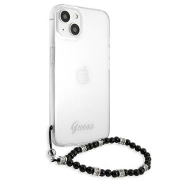 Guess Black Pearl dėklas iPhone 13 mini - skaidrus