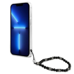 Guess Black Pearl dėklas iPhone 13 mini - skaidrus
