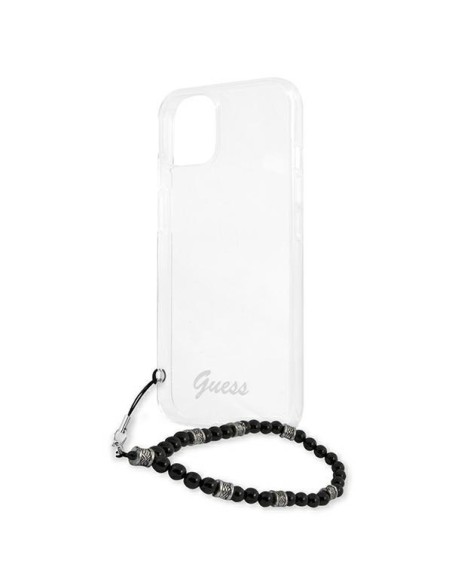 Guess Black Pearl dėklas iPhone 13 mini - skaidrus