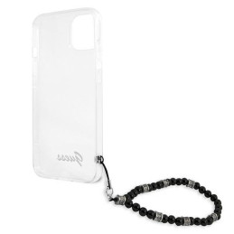Guess Black Pearl dėklas iPhone 13 mini - skaidrus