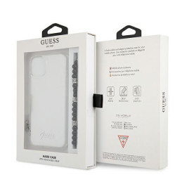 Guess Black Pearl dėklas iPhone 13 mini - skaidrus