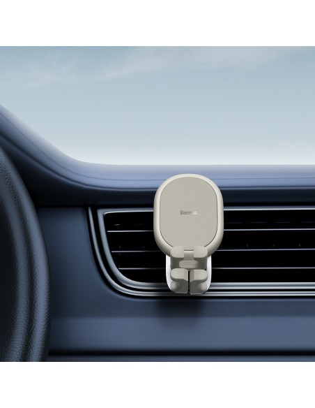 Gravitacinis automobilio telefono laikiklis oro ventiliacijai baltas Gravitacinis automobilio telefono laikiklis oro ventiliacijai baltas