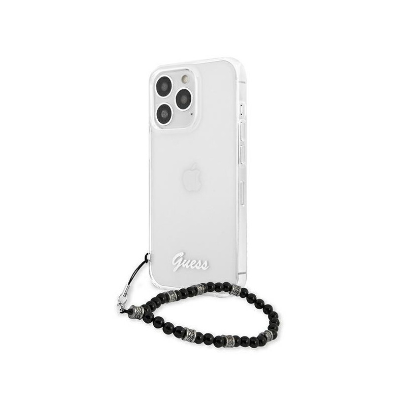 Guess Black Pearl dėklas, skirtas iPhone 13 Pro Max - skaidrus
