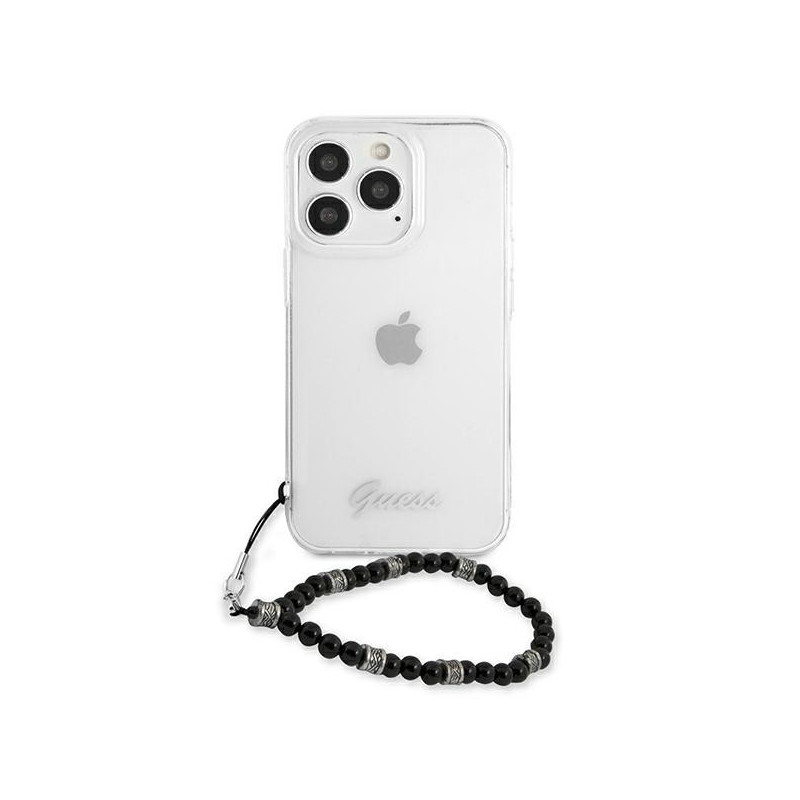Guess Black Pearl dėklas, skirtas iPhone 13 Pro Max - skaidrus