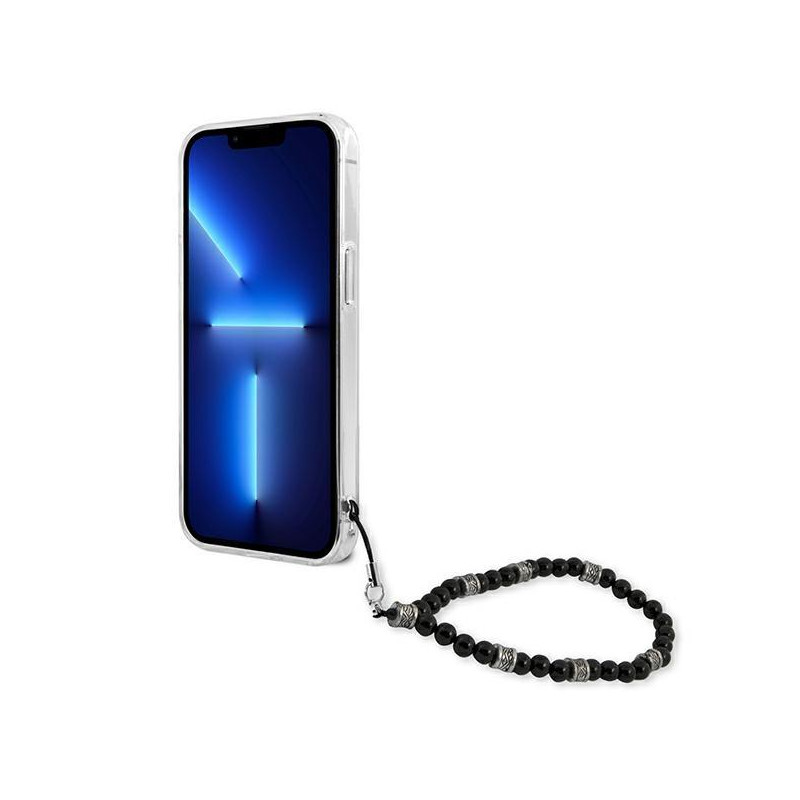 Guess Black Pearl dėklas, skirtas iPhone 13 Pro Max - skaidrus