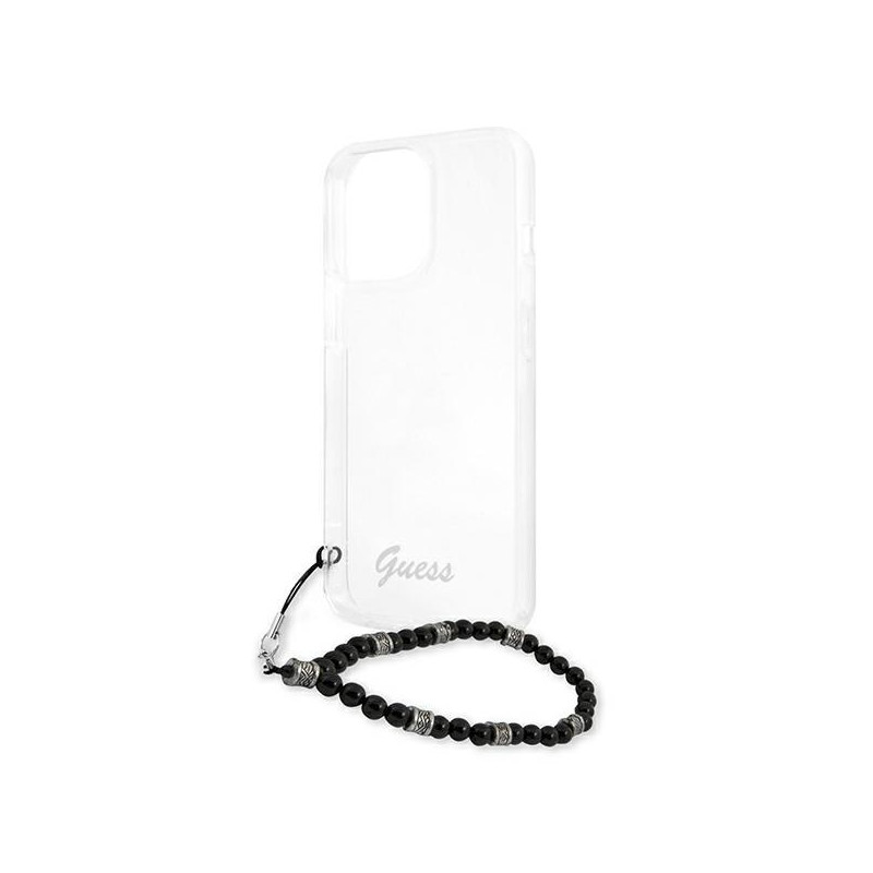 Guess Black Pearl dėklas, skirtas iPhone 13 Pro Max - skaidrus