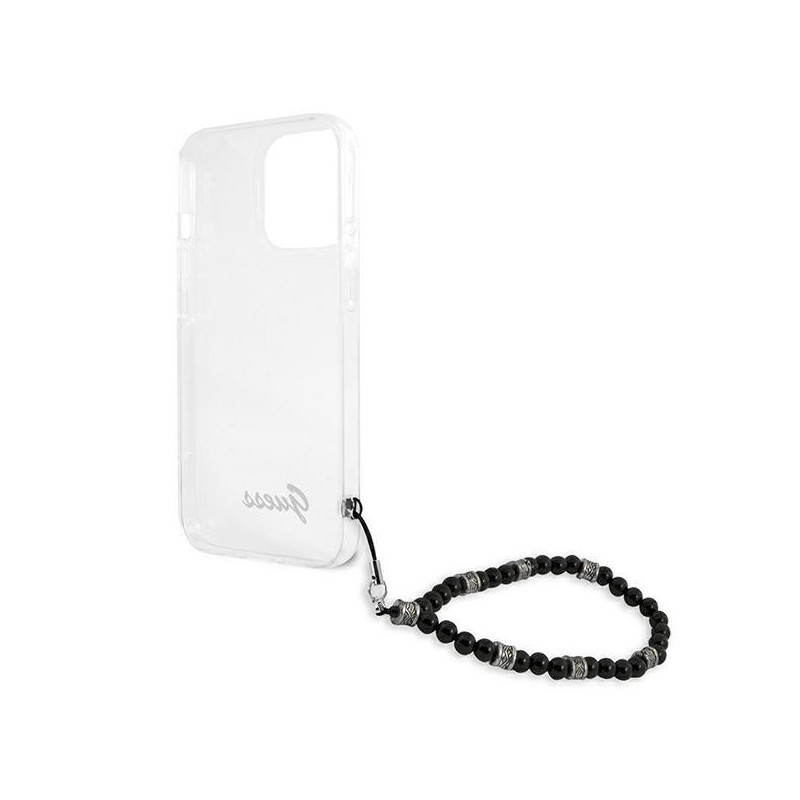Guess Black Pearl dėklas, skirtas iPhone 13 Pro Max - skaidrus