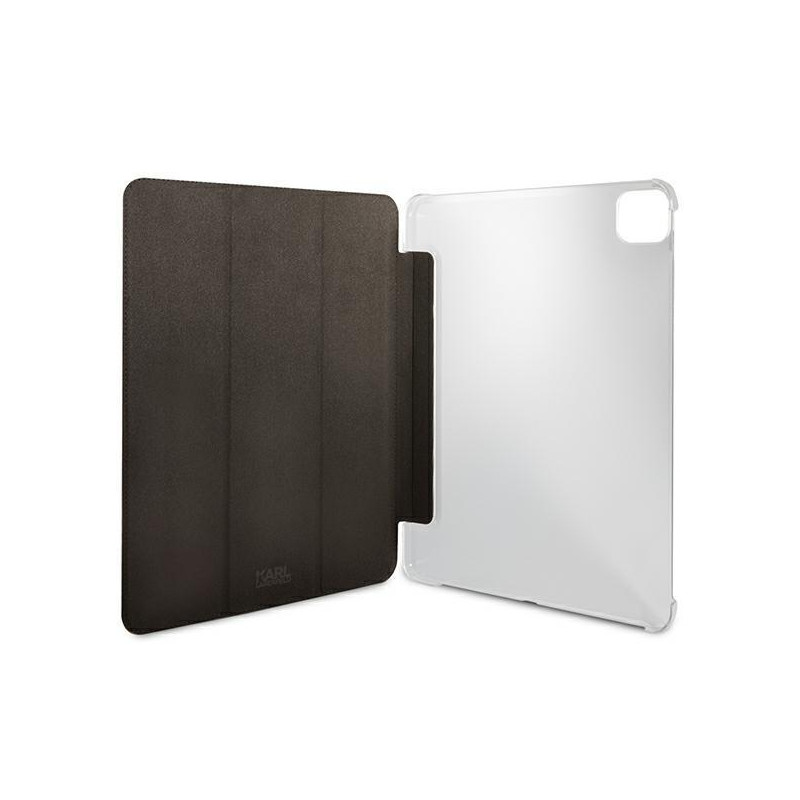 Karl Lagerfeld Saffiano Karl Head dėklas, skirtas iPad 12,9" Pro 2021 - juodas