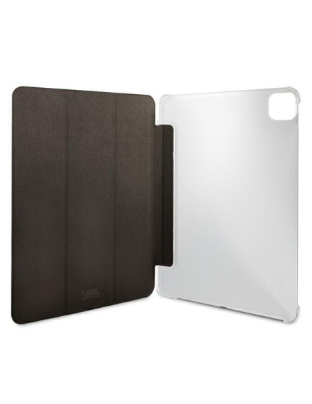 Karl Lagerfeld Saffiano Karl Head dėklas, skirtas iPad 12,9" Pro 2021 - juodas Karl Lagerfeld Saffiano Karl Head dėklas, skirtas iPad 12,9" Pro 2021 - juodas