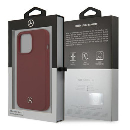 Mercedes Silicone Line dėklas iPhone 13 Pro / iPhone 13 - raudonas
