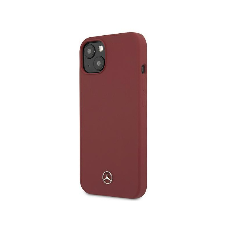 Mercedes Silicone Line dėklas iPhone 13 - raudonas