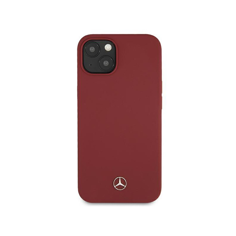 Mercedes Silicone Line dėklas iPhone 13 - raudonas
