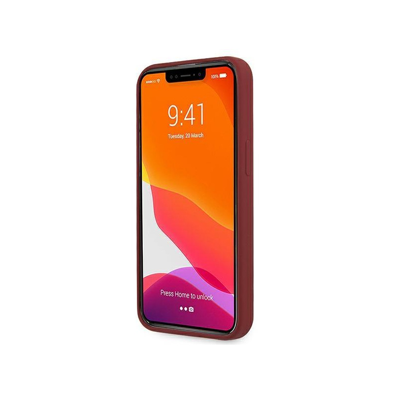 Mercedes Silicone Line dėklas iPhone 13 - raudonas