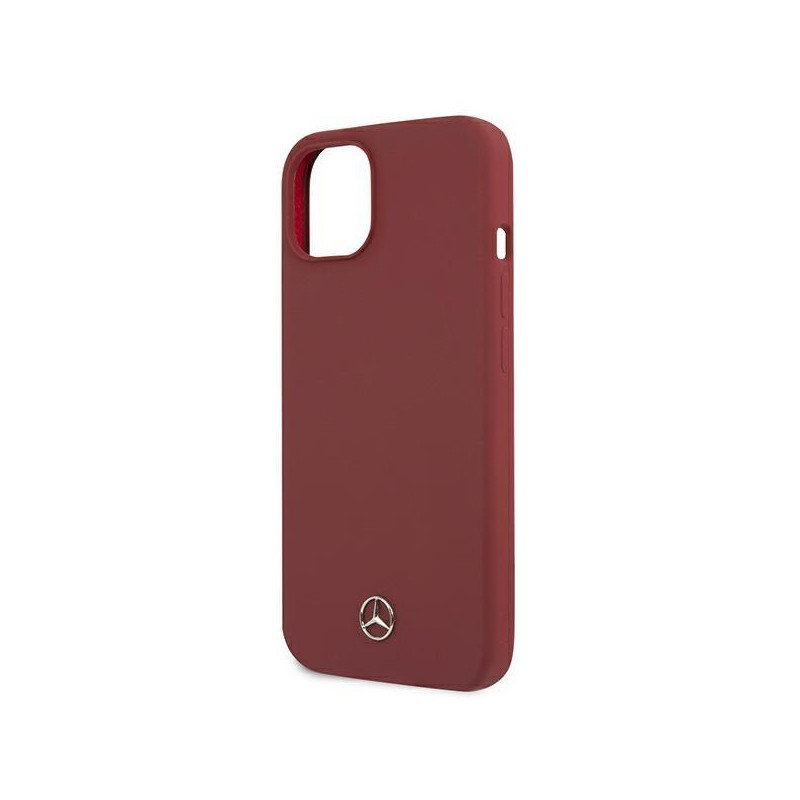 Mercedes Silicone Line dėklas iPhone 13 - raudonas