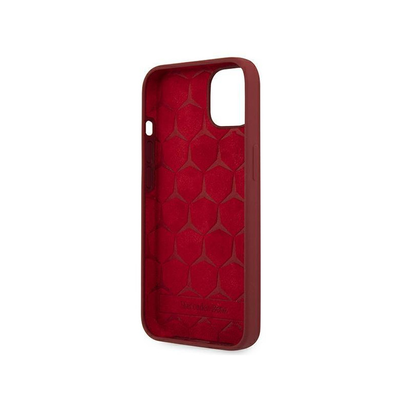 Mercedes Silicone Line dėklas iPhone 13 - raudonas