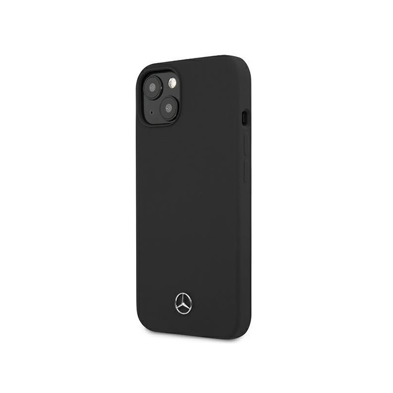 Mercedes Silicone Line dėklas iPhone 13 mini - juodas