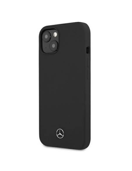 Mercedes Silicone Line dėklas iPhone 13 mini - juodas Mercedes Silicone Line dėklas iPhone 13 mini - juodas