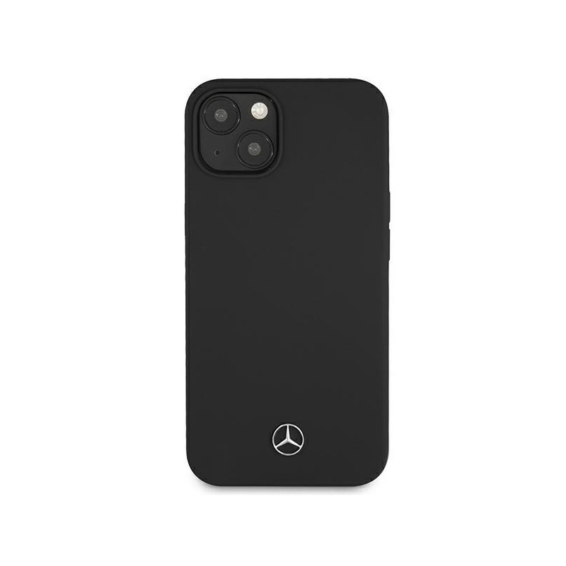 Mercedes Silicone Line dėklas iPhone 13 mini - juodas