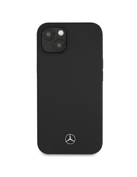 Mercedes Silicone Line dėklas iPhone 13 mini - juodas Mercedes Silicone Line dėklas iPhone 13 mini - juodas