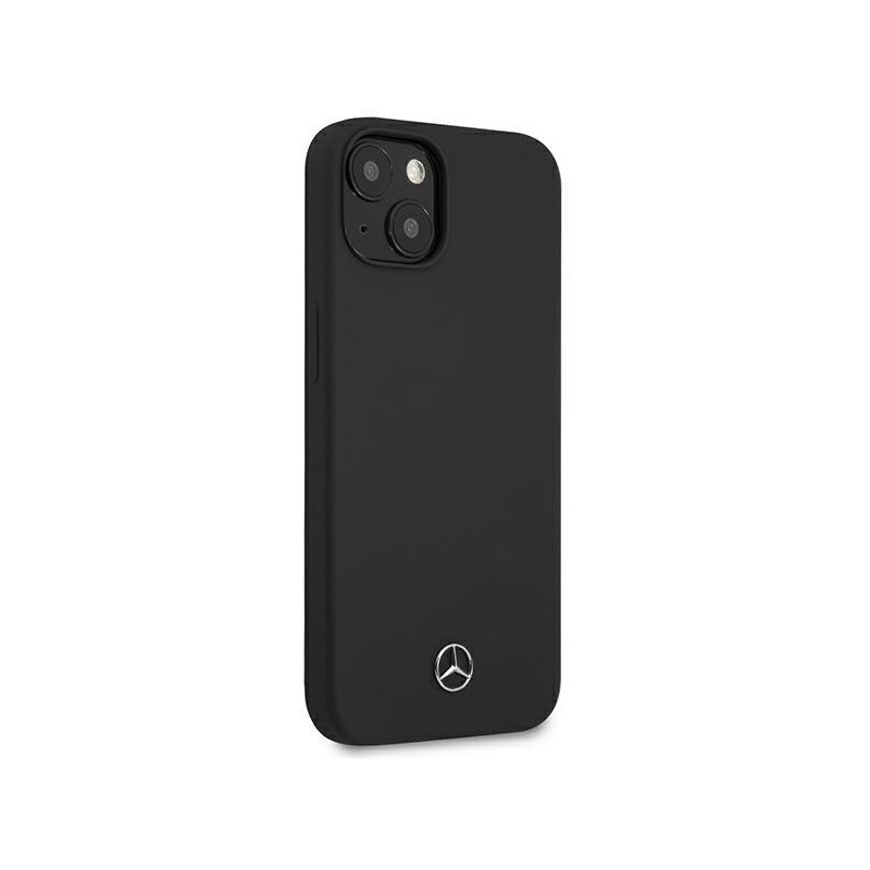 Mercedes Silicone Line dėklas iPhone 13 mini - juodas