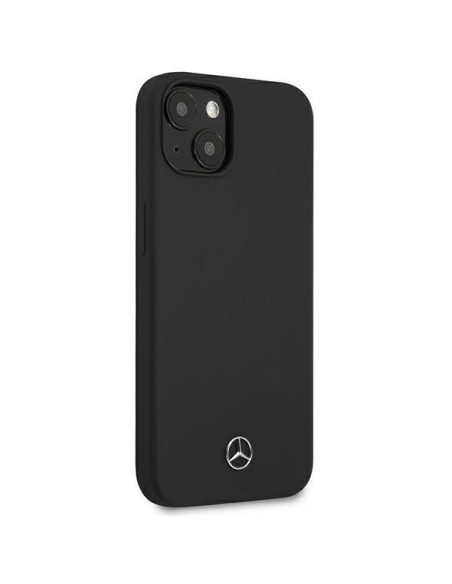 Mercedes Silicone Line dėklas iPhone 13 mini - juodas Mercedes Silicone Line dėklas iPhone 13 mini - juodas