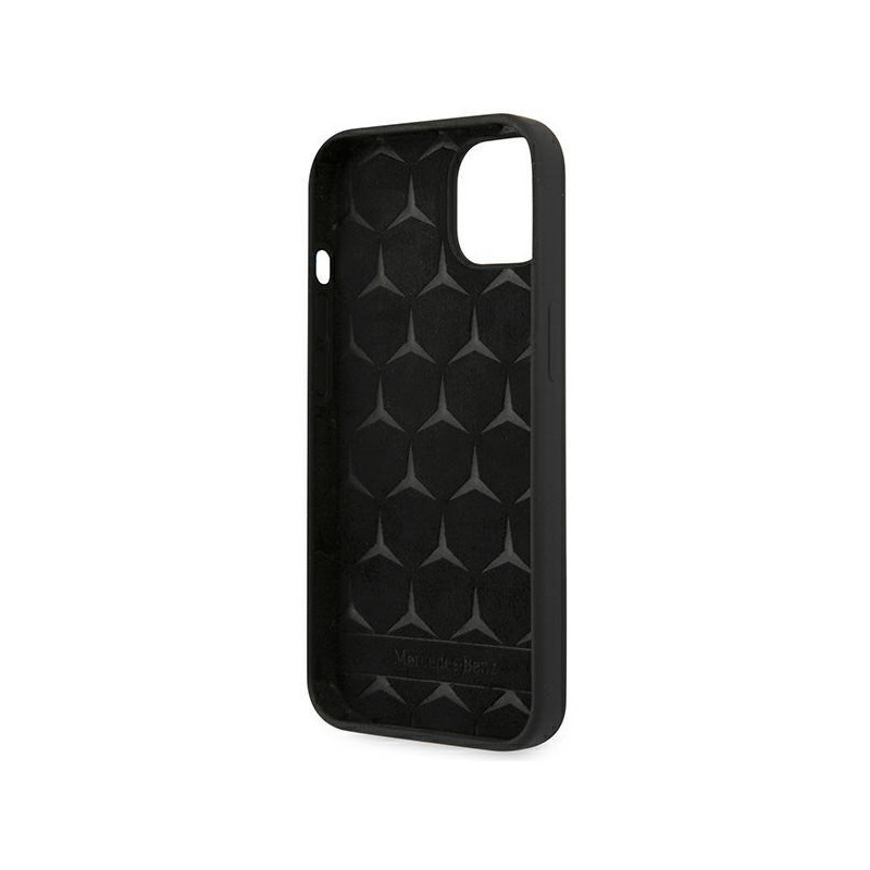 Mercedes Silicone Line dėklas iPhone 13 mini - juodas