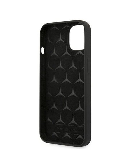 Mercedes Silicone Line dėklas iPhone 13 mini - juodas Mercedes Silicone Line dėklas iPhone 13 mini - juodas