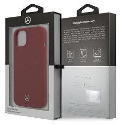 Mercedes Silicone Line dėklas iPhone 13 mini - raudonas
