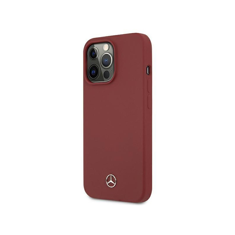 Mercedes Silicone Line dėklas iPhone 13 Pro Max - raudonas