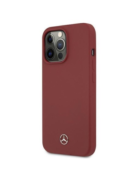 Mercedes Silicone Line dėklas iPhone 13 Pro Max - raudonas Mercedes Silicone Line dėklas iPhone 13 Pro Max - raudonas