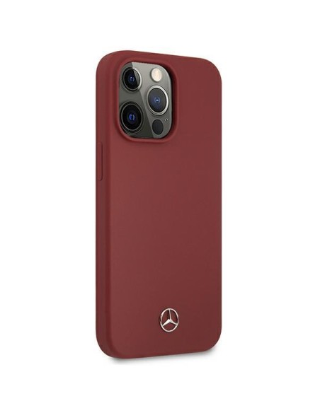 Mercedes Silicone Line dėklas iPhone 13 Pro Max - raudonas Mercedes Silicone Line dėklas iPhone 13 Pro Max - raudonas