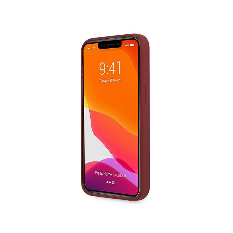 Mercedes Silicone Line dėklas iPhone 13 Pro Max - raudonas