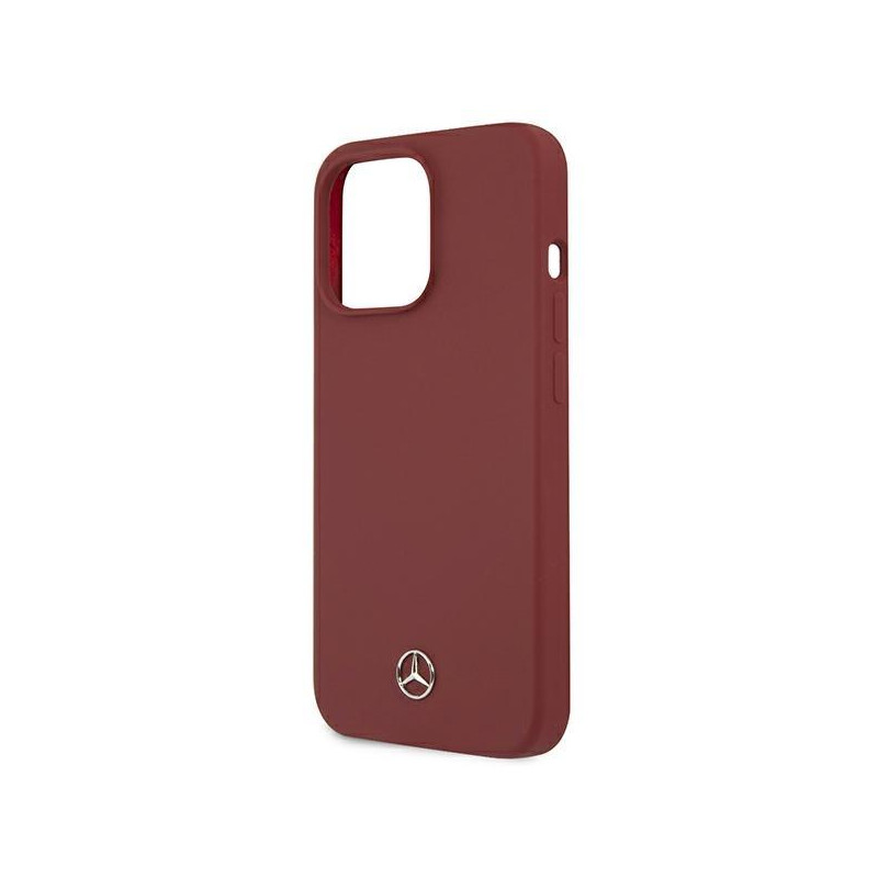 Mercedes Silicone Line dėklas iPhone 13 Pro Max - raudonas