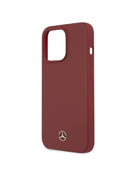 Mercedes Silicone Line dėklas iPhone 13 Pro Max - raudonas Mercedes Silicone Line dėklas iPhone 13 Pro Max - raudonas