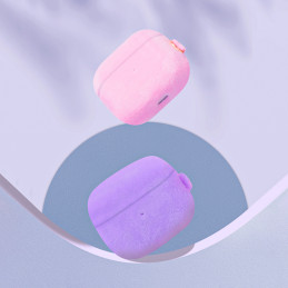 „Kingxbar Plush Pods“ dėklas, skirtas „AirPods 3“ pliušinis dėklas, mėlynas ausinių dangtelis
