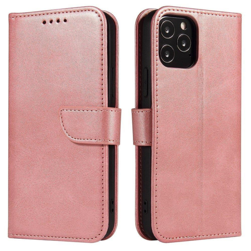 Magnet Case elegantiškas dėklo dangtelis su atvartu ir stovo funkcija, skirta Poco M4 Pro 5G rožinei Magnet Case elegantiškas dėklo dangtelis su atvartu ir stovo funkcija, skirta Poco M4 Pro 5G rožinei