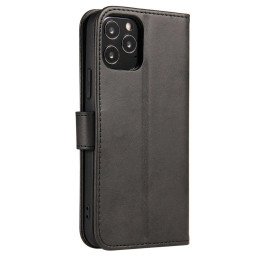 Magnet Case elegantiškas dėklas su atvartu ir stovo funkcija Honor Magic3 juoda