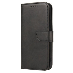 Magnet Case elegantiškas dėklo dangtelis su atvartu ir stovo funkcija Vivo Y51 2020 / Y51A juoda