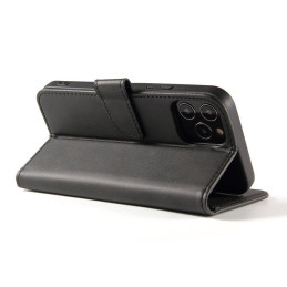 Magnet Case elegantiškas dėklo dangtelis su atvartu ir stovo funkcija Vivo Y51 2020 / Y51A juoda