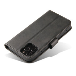 Magnet Case elegantiškas dėklo dangtelis su atvartu ir stovo funkcija Vivo Y51 2020 / Y51A juoda