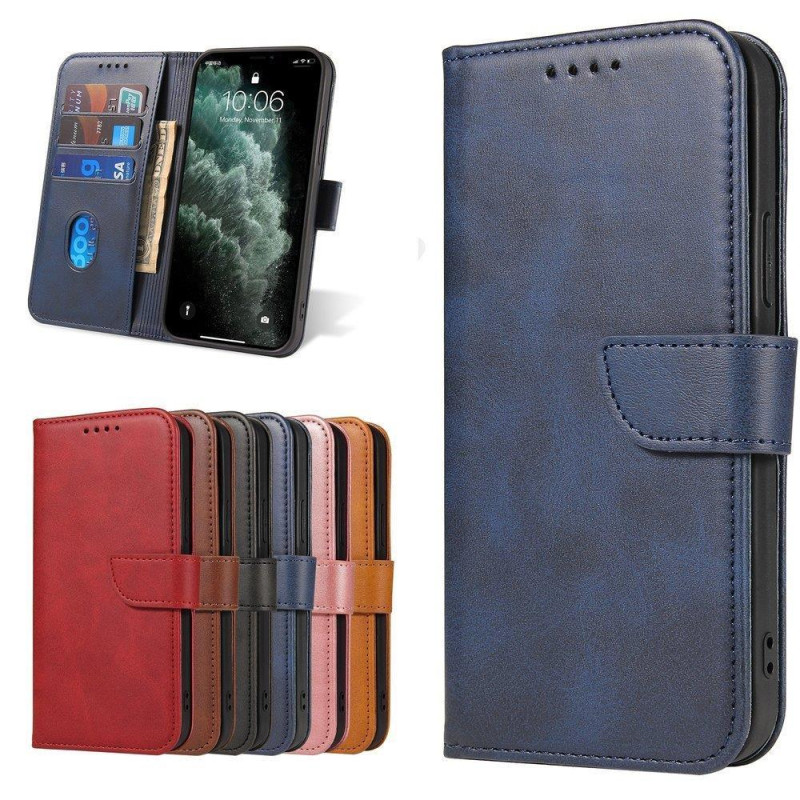 Magnet Case elegantiškas dėklas su atvartu ir stovo funkcija, skirta Samsung Galaxy A33 5G blue