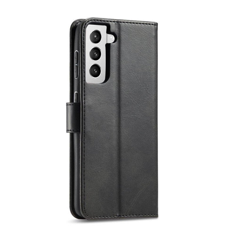 Magnet Case elegantiškas dėklas su atvartu ir stovo funkcija, skirta Samsung Galaxy S22 Ultra black