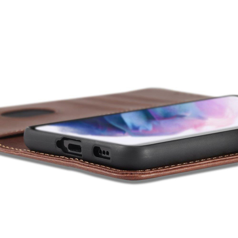 Magnet Case elegantiškas dėklas su atvartu ir stovo funkcija, skirta Samsung Galaxy S22 Ultra black