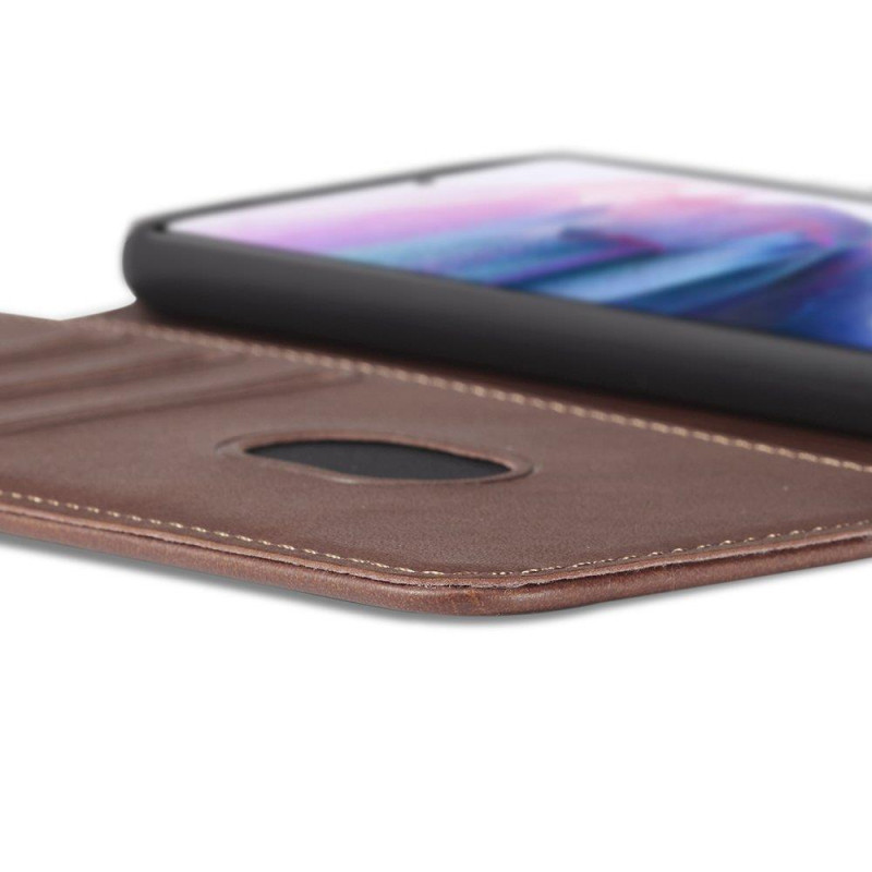 Magnet Case elegantiškas dėklas su atvartu ir stovo funkcija, skirta Samsung Galaxy S22 Ultra black